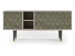 Mueble de TV - 150х69х41 cm - T5 - Egypt Triangles, Areia^ Móvel De Tv