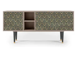 Mueble de TV - 150х69х41 cm - T5 - Egypt Triangles, Latte^ Móvel De Tv