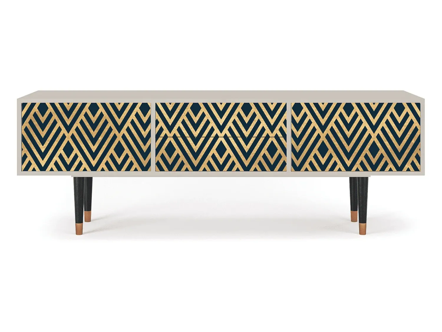 Mueble de TV - 170х59х48 cm - T4 - Egypt Triangles, Areia^ Móvel De Tv