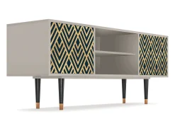 Móvel De Tv* Mueble de TV - 170х69х48 cm - T2 - Egypt Triangles, Areia Bege