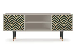 Móvel De Tv* Mueble de TV - 170х69х48 cm - T2 - Egypt Triangles, Areia Bege