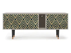 Móvel De Tv| Mueble de TV - 170х69х48 cm - T1 - Egypt Triangles, Areia Bege