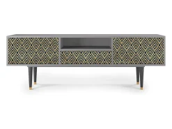 Sale Mueble de TV - 170х59х41 cm - T6 - Egypt Triangles, Cinza Cinzento