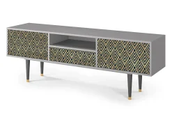 Sale Mueble de TV - 170х59х41 cm - T6 - Egypt Triangles, Cinza Cinzento