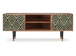 Móvel De Tv* Mueble de TV - 170х69х48 cm - T2 - Egypt Triangles, Nogueira Castanho