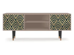 Móvel De Tv| Mueble de TV - 170х69х48 cm - T2 - Egypt Triangles, Latte Bege