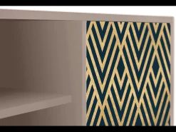 Móvel De Tv| Mueble de TV - 170х69х48 cm - T2 - Egypt Triangles, Latte Bege