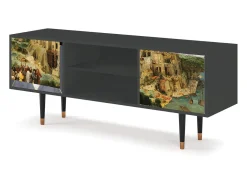 Móvel De Tv| Mueble de TV - 170х69х48 cm - T2 - Elder The Tower, Antracite Cinza antracite