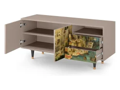 Mueble de TV - 125х56х41 cm - T7 - Elder The Tower, Latte^ Móvel De Tv
