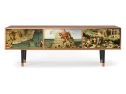 Hot Mueble de TV - 170х59х48 cm - T4 - Elder The Tower, Nogueira Castanho