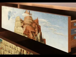 Hot Mueble de TV - 170х59х48 cm - T4 - Elder The Tower, Nogueira Castanho
