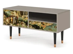 Móvel De Tv| Mueble de TV - 115х59х48 cm - T3 - Elder The Tower, Areia Bege