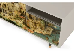 Mueble de TV - 125х56х41 cm - T7 - Elder The Tower, Areia^ Móvel De Tv