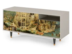 Mueble de TV - 125х56х41 cm - T7 - Elder The Tower, Areia^ Móvel De Tv