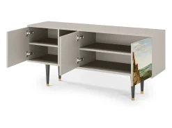 Móvel De Tv| Mueble de TV - 150х69х41 cm - T5 - Elder The Tower, Areia Bege