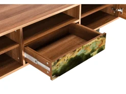 Móvel De Tv* Mueble de TV - 170х59х41 cm - T6 - Elder The Tower, Nogueira Castanho