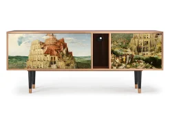 Móvel De Tv* Mueble de TV - 170х69х48 cm - T1 - Elder The Tower, Nogueira Castanho