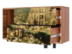 Móvel De Tv* Mueble de TV - 170х69х48 cm - T1 - Elder The Tower, Nogueira Castanho