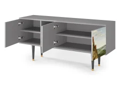 Online Mueble de TV - 150х69х41 cm - T5 - Elder The Tower, Cinza Cinzento