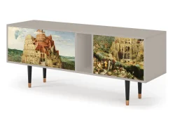 Móvel De Tv| Mueble de TV - 170х69х48 cm - T1 - Elder The Tower, Areia Bege