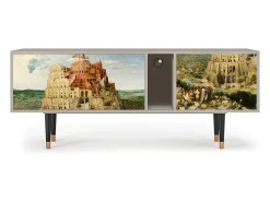 Móvel De Tv| Mueble de TV - 170х69х48 cm - T1 - Elder The Tower, Areia Bege
