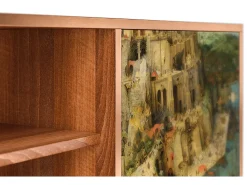 Online Mueble de TV - 170х69х48 cm - T2 - Elder The Tower, Nogueira Castanho