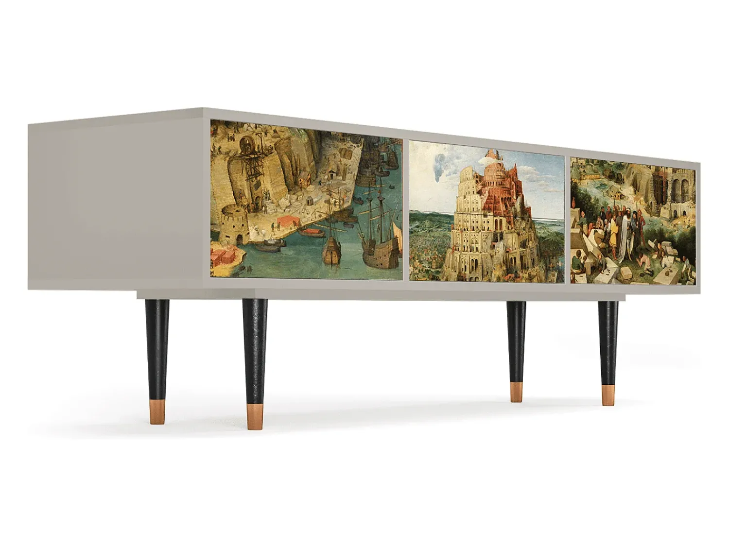 Online Mueble de TV - 170х59х48 cm - T4 - Elder The Tower, Areia Bege