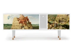 Outlet Mueble de TV - 170х69х48 cm - T1 - Elder The Tower, Branco Bege