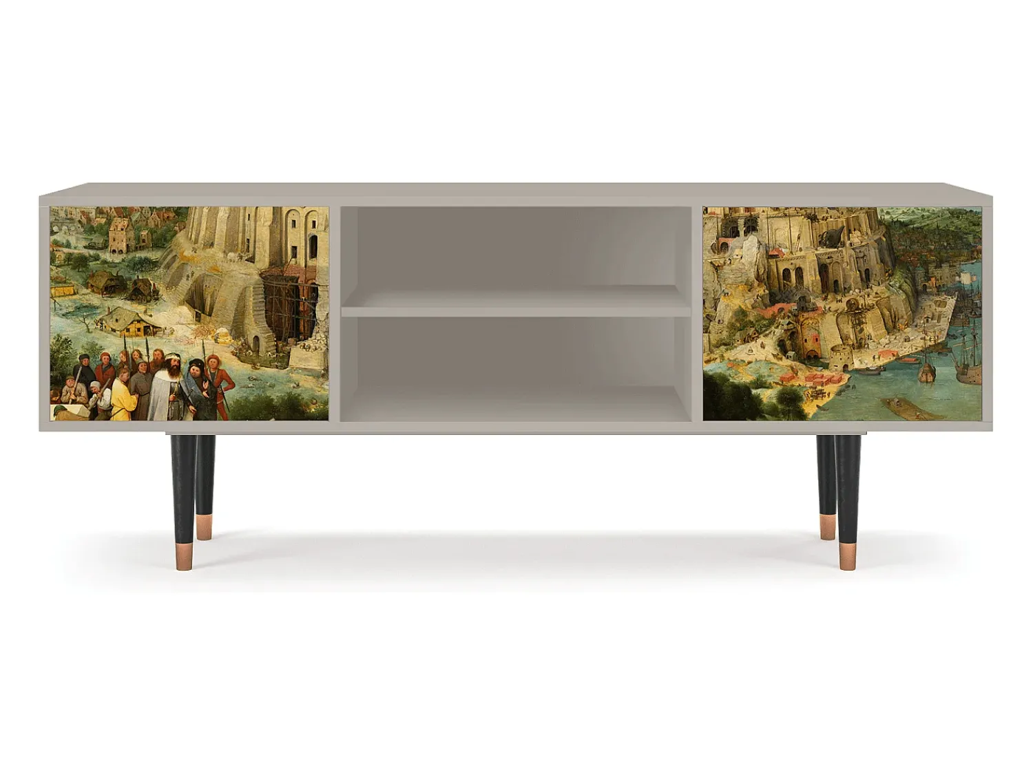 Móvel De Tv* Mueble de TV - 170х69х48 cm - T2 - Elder The Tower, Areia Bege