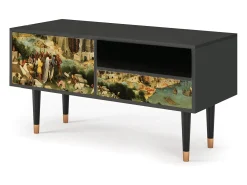 Móvel De Tv* Mueble de TV - 115х59х48 cm - T3 - Elder The Tower, Antracite Cinza antracite