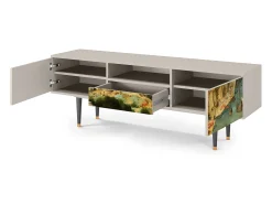 Móvel De Tv* Mueble de TV - 170х59х41 cm - T6 - Elder The Tower, Areia Bege