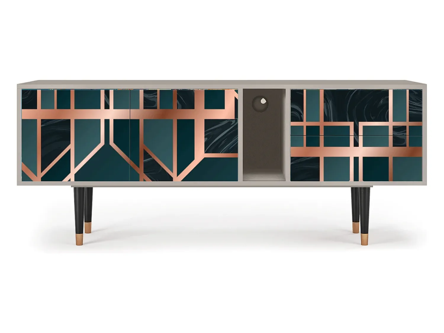 Best Mueble de TV - 170х69х48 cm - T1 - Emerald Metro, Areia Bege