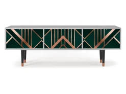 Móvel De Tv| Mueble de TV - 170х59х48 cm - T4 - Emerald Gatsby, Cinza Cinzento
