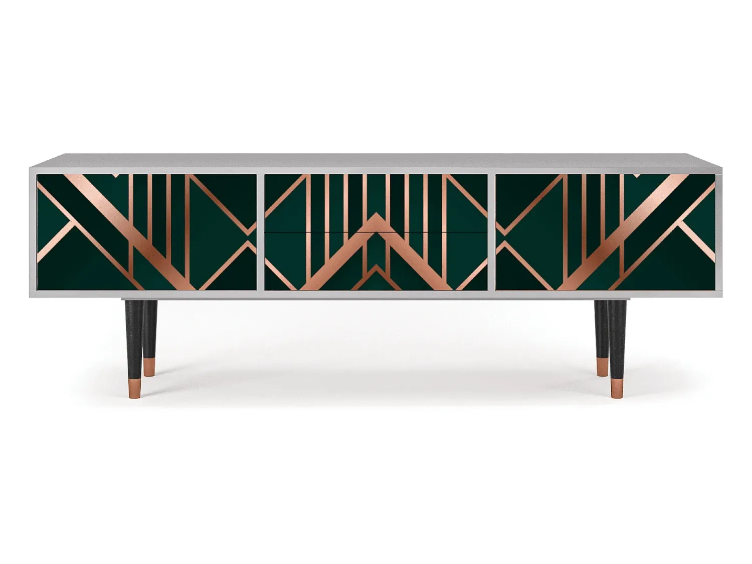 Móvel De Tv| Mueble de TV - 170х59х48 cm - T4 - Emerald Gatsby, Cinza Cinzento