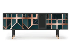 Móvel De Tv* Mueble de TV - 170х69х48 cm - T1 - Emerald Metro, Antracite Cinza antracite