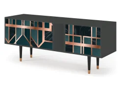 Móvel De Tv* Mueble de TV - 170х69х48 cm - T1 - Emerald Metro, Antracite Cinza antracite