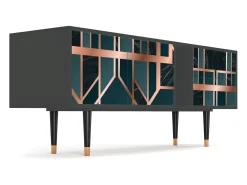 Móvel De Tv* Mueble de TV - 170х69х48 cm - T1 - Emerald Metro, Antracite Cinza antracite
