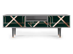Clearance Mueble de TV - 170х59х41 cm - T6 - Emerald Gatsby, Cinza Cinzento