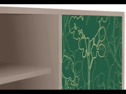 Móvel De Tv| Mueble de TV - 170х69х48 cm - T2 - Emerald Forest, Latte Bege