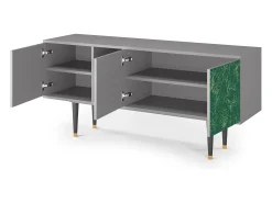 Mueble de TV - 150х69х41 cm - T5 - Emerald Forest, Cinza^ Móvel De Tv