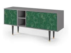 Mueble de TV - 150х69х41 cm - T5 - Emerald Forest, Cinza^ Móvel De Tv