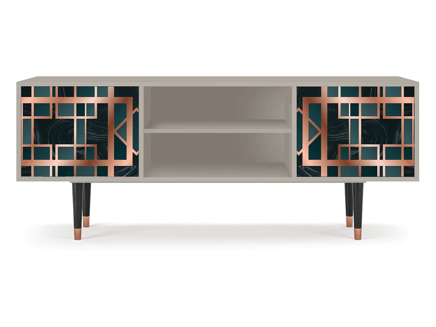 Online Mueble de TV - 170х69х48 cm - T2 - Emerald Metro, Areia Bege