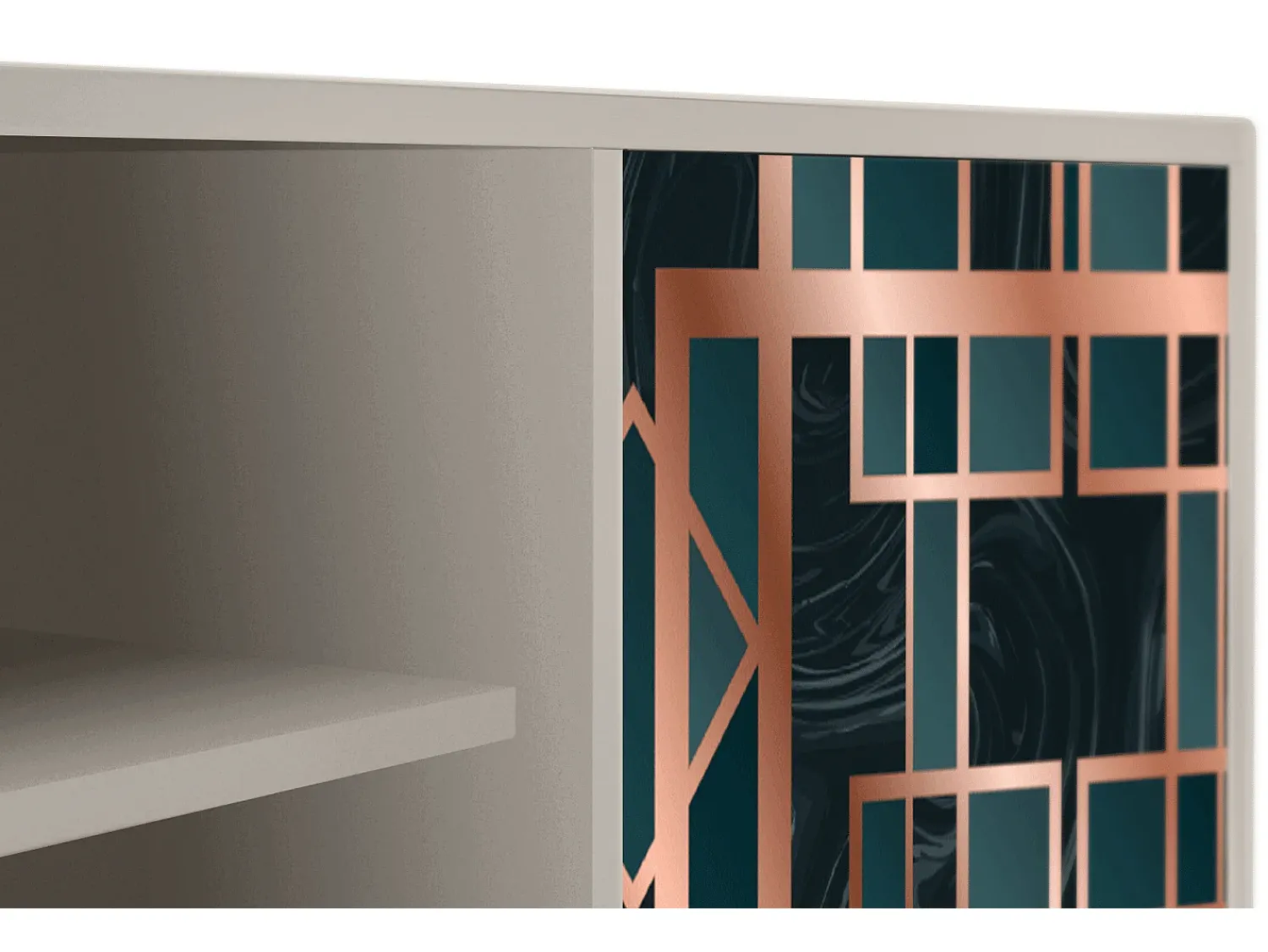 Online Mueble de TV - 170х69х48 cm - T2 - Emerald Metro, Areia Bege