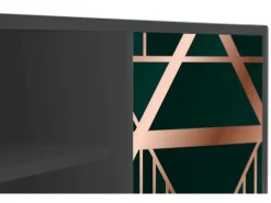 Móvel De Tv* Mueble de TV - 170х69х48 cm - T2 - Emerald Gatsby, Antracite Cinza antracite