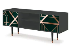 Móvel De Tv* Mueble de TV - 170х69х48 cm - T2 - Emerald Gatsby, Antracite Cinza antracite