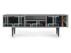 Mueble de TV - 170х59х41 cm - T6 - Emerald Metro, Cinza^ Móvel De Tv