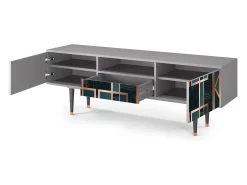 Mueble de TV - 170х59х41 cm - T6 - Emerald Metro, Cinza^ Móvel De Tv