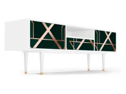 Mueble de TV - 170х59х41 cm - T6 - Emerald Gatsby, Branco^ Móvel De Tv