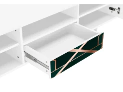 Mueble de TV - 170х59х41 cm - T6 - Emerald Gatsby, Branco^ Móvel De Tv