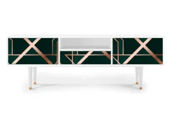 Mueble de TV - 170х59х41 cm - T6 - Emerald Gatsby, Branco^ Móvel De Tv
